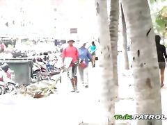 PETITE Filipina fucked BAREBACK and rimmed by BACKPACKER